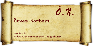 Ötves Norbert névjegykártya
